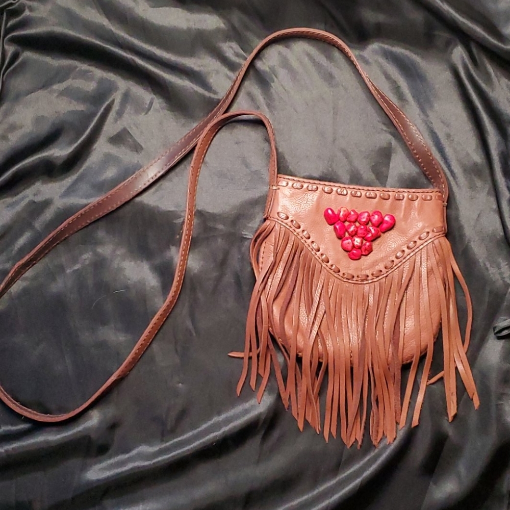 Fringe crossbody purse